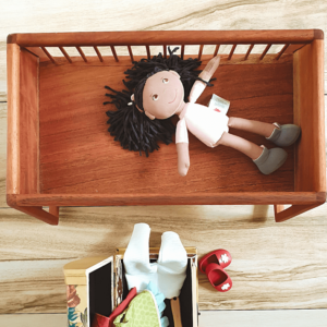 Wooden Doll Crib