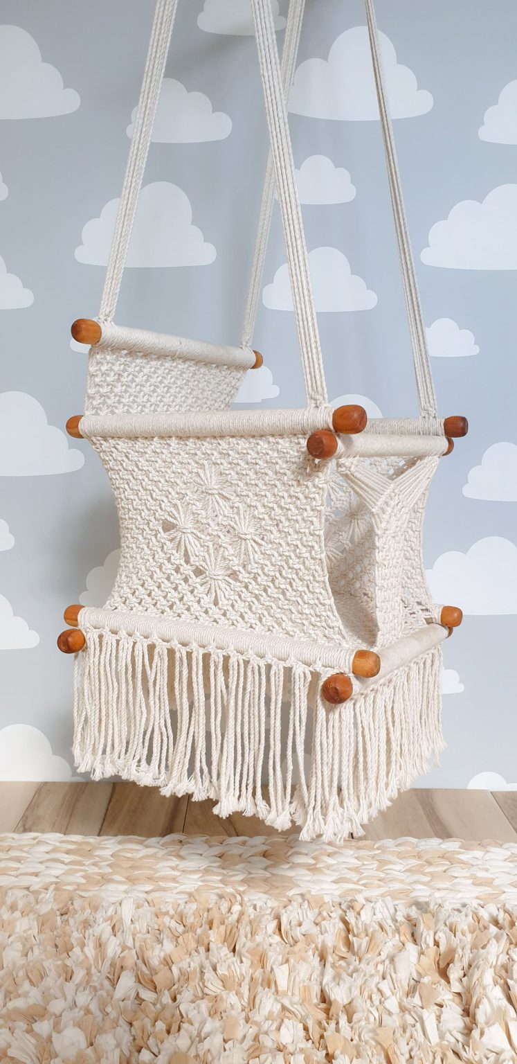 Handcrafted Macrame Baby Swing UpUp Baby