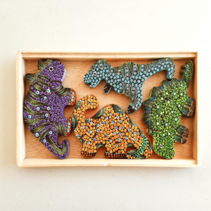 Dino Wooden “Dots” Puzzles